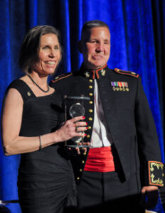 Lieutenant Colonel Justin Constantine receives award.