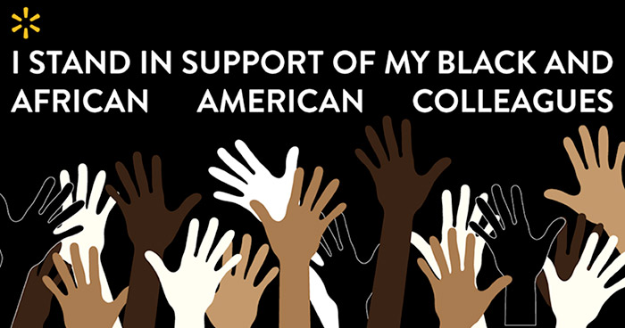 I STAND IN SUPPORT OF MY BLACK AND AFRICAN AMERICAN COLLEAGUES