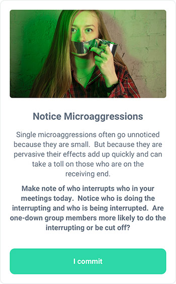 MicroAction - Combat Microaggressions